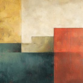 Japandi Abstract – Gebogen Lijnen van Whale & Sons