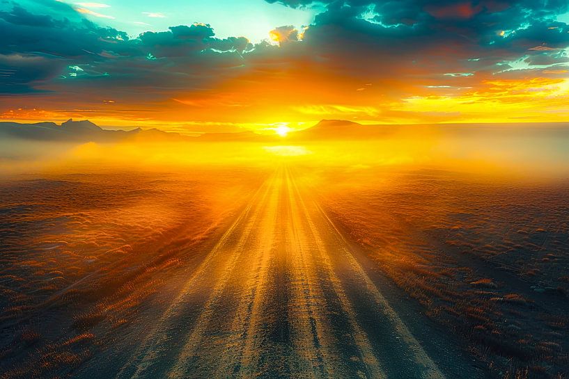 road to the horizon by Egon Zitter