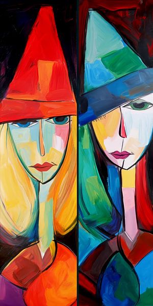 Abstract Faces Painting by Preet Lambon
