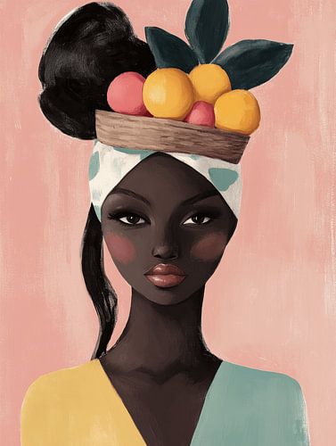 Moderne Illustration in Pastellfarben