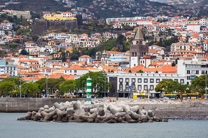 Blick auf die Stadt Funchal auf der Insel Madeira von Rico Ködder