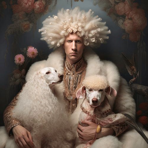 Vorst met zijn trouwe viervoeters