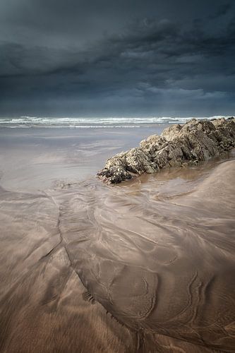 Storm voor de kust van Casablanca in Marokko in Noord Afrika