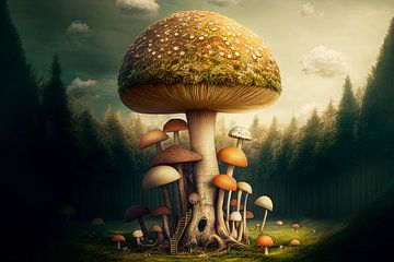 Mushroom surreal by Max Steinwald