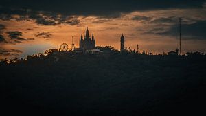 Coucher de soleil au Tibidabo