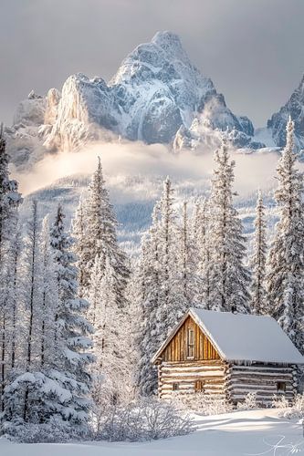 Winterse bergidylle