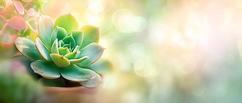 Succulenten in zacht licht