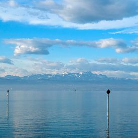 Het Bodenmeer en de Zwitserse bergen van aRi F. Huber