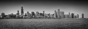 CHICAGO Skyline Panorama sw sur Melanie Viola