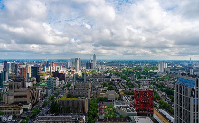 View of Rotterdam city centre seen from Delftse Poort by Joey Juffermans