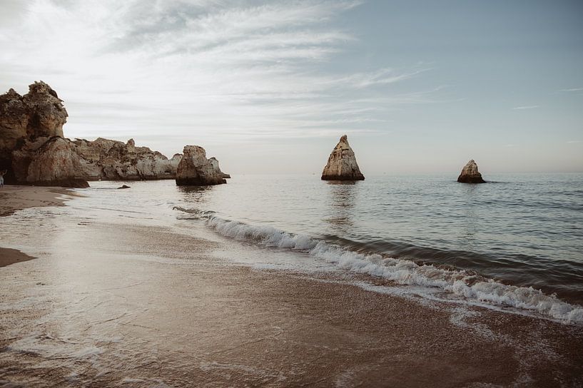 Canvas Print Landscape photo Portimão, Algarve - Portugal Coastal art by Jeantina Lensen-Jansen