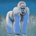 Blauer Gorilla von Atelier Paint-Ing Miniaturansicht