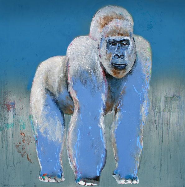 Blauer Gorilla von Atelier Paint-Ing