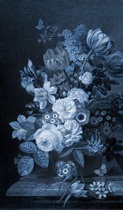 Nature morte III- Bleu Delft sur Marja van den Hurk