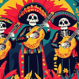 Mariachi Band am Dia de los Muertos von Frank Daske | Foto & Design