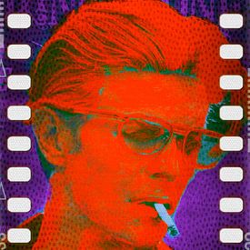 David Bowie Orange Pop Art PUR Serie van Felix von Altersheim