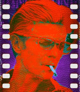 David Bowie Oranje Pop Art PUR Serie van Felix von Altersheim