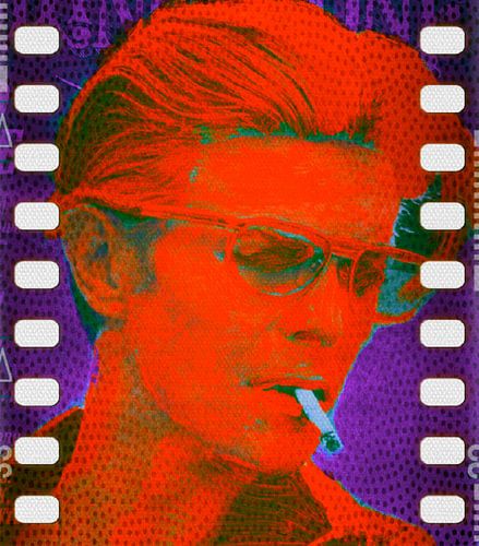 David Bowie Orange Pop Art PUR Serie