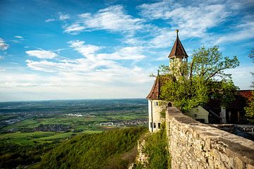 Burg Teck am Abend von Andreas Nägeli