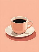 Abstract kopje koffie V4