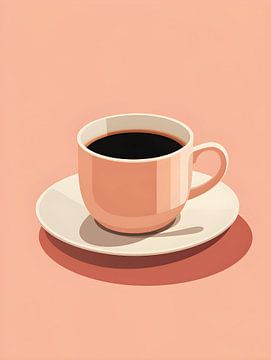 Abstrakte Tasse Kaffee V4