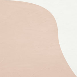 Hedendaagse minimalistische, geometrische, abstracte kunst, aardse tinten. van Online Arts