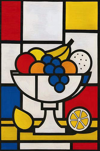 Fruitschaal schilderij.