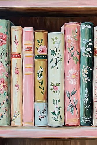 Pastell-Botanikbibliothek