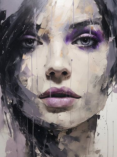 Portrait abstrait moderne