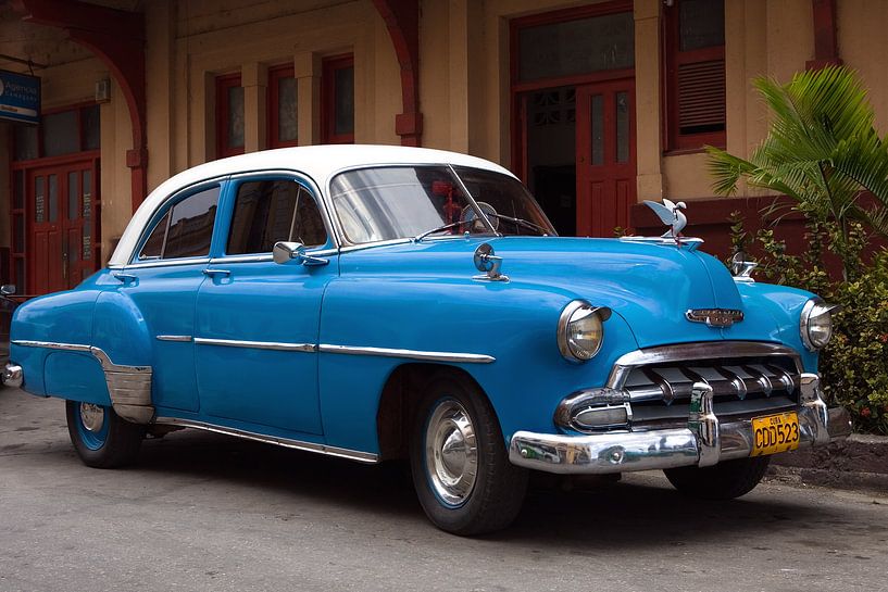 Chevrolet Bel Air, Havana, Cuba van Henk Meijer Photography