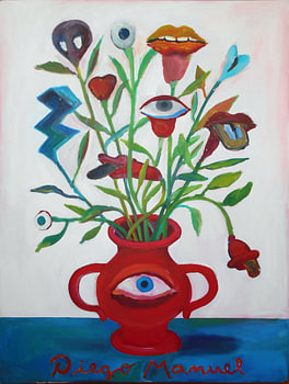 bloemen en ogen