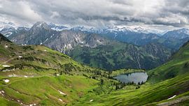 Idyllic tranquillity by a mountain lake in the Allgäu Alps by Anselm Ziegler Photography