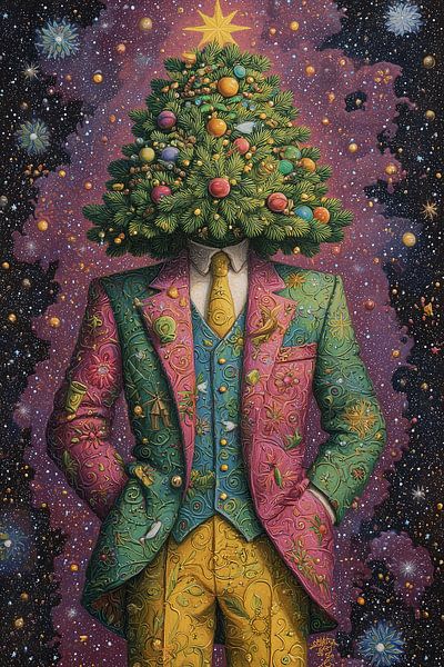 Christmas tree | Tree Head by ARTEO Paintings