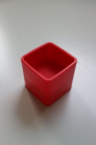 Speelgoedblok vierkant rood