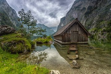 Boathouse at the Obersee by Salke Hartung