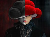 Schwarzwald Mystik Lady ART Rot-Schwarz