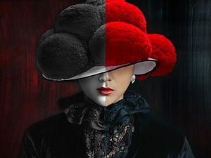 Schwarzwald Mystik Lady ART Rot-Schwarz