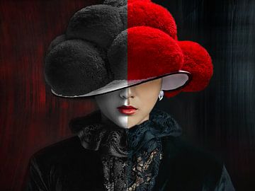 Black Forest Mystic Lady ART Red-Black by Ingo Laue