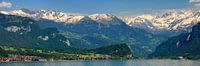 Panorama Brienzersee, Schweiz von Henk Meijer Photography Miniaturansicht