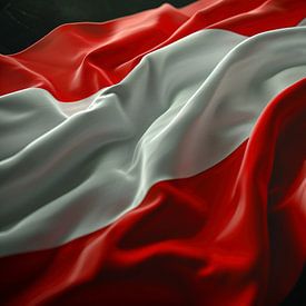 Flagge Österreich von fernlichtsicht