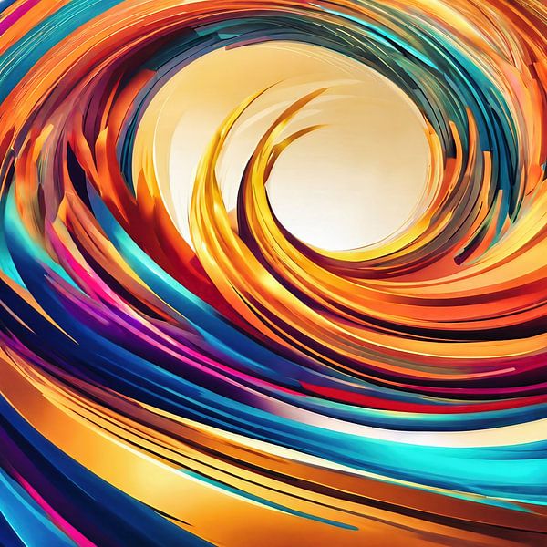 Abstract kleurenspel van The Photo Artist