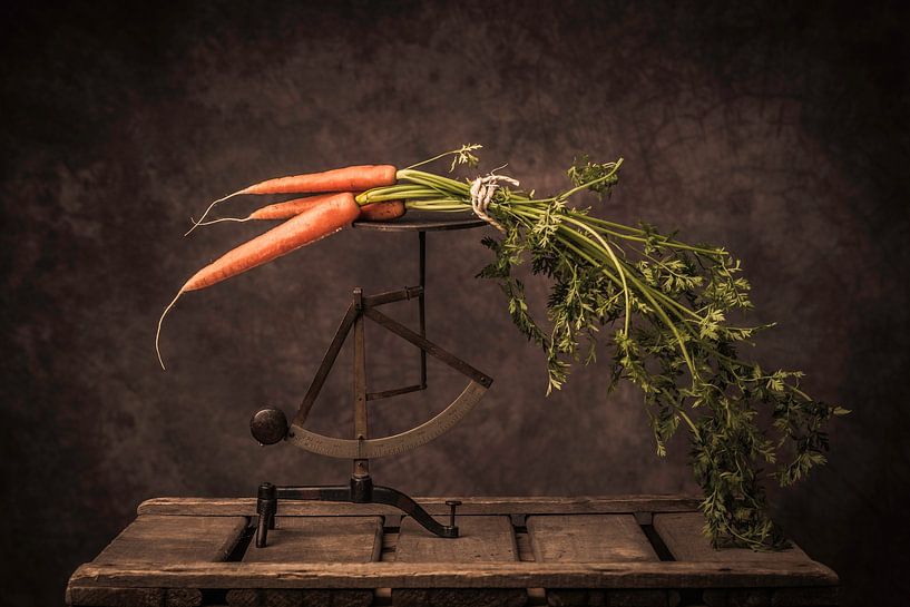 Carottes avec feuillage (Daucus carota) par Geert-Jan Timmermans