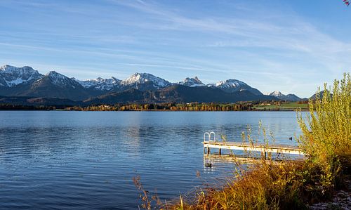 An autumn morning at Lake Hopfensee, Germany