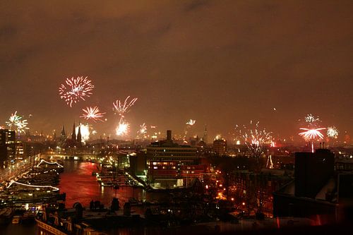Vuurwerk centrum Amsterdam