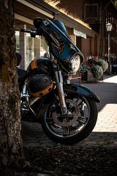 Black Harley Davidson sur Raymond Voskamp