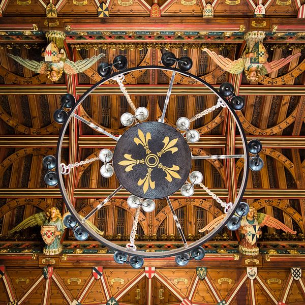 A beautiful ceiling of a medieval castle by Robbert De Reus