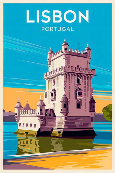 Lisbon, Portugal by Poster Art Shop