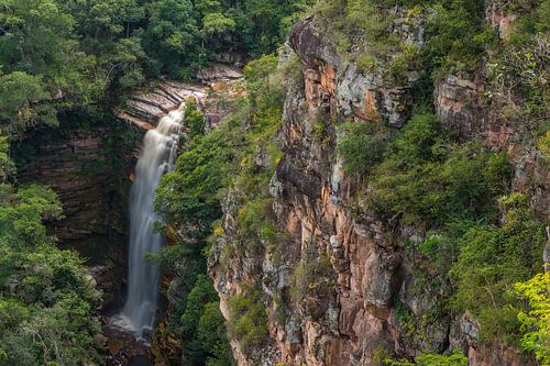 Mosquito waterval in Chapada Diamantina op het platteland van B
