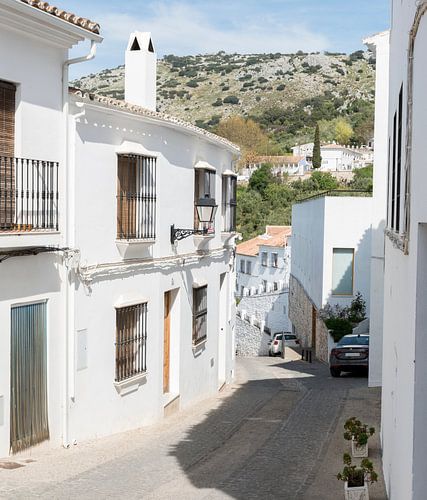 the white city Zuheros in Andalusia in Spain