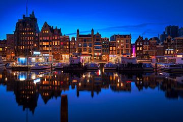 View of the Damrak in Amsterdam, 2020 -2